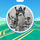 A Pokéstop at the edge of Central Park.